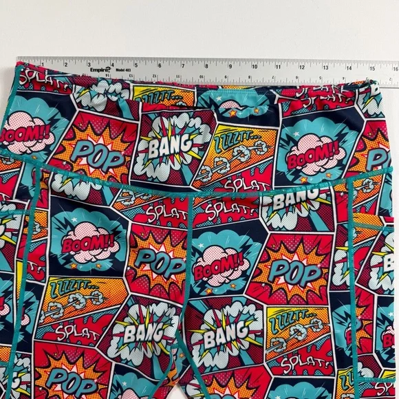 Constantly Varied Gear CVG Knockout Comic Print Capri Leggings Squat Proof XL - Picture 3 of 6